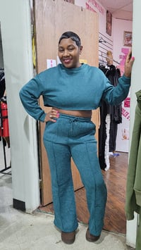 Image 1 of Teal Sweat Suite 