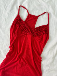 Image 2 of 00s red tank top // S 