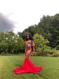 Image 2 of “Chikelu” Multicolor African Print Mermaid Gown