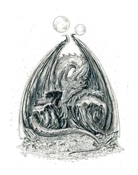 Image 1 of Bert and the Great Somnus Dragon 11x14 Art Print