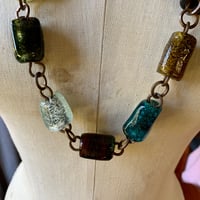 Image 7 of Art Glass Boho Beaded Necklace