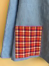 Image 6 of Blue shirt with checks (m/l)