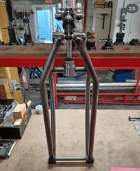 Image 7 of Tinworksinc Harley/Chopper/Bobber Single Shock Front End Girder USA Made