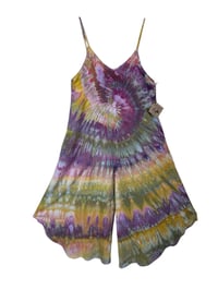 Image 2 of S Woven Wide-Leg Jumpsuit with Pockets in Appalachian Sunset Spiral Ice Dye