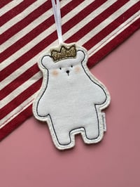 Image 1 of Crown Polar bear decoration 