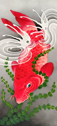 Image 2 of Winter Koi (Print/Original)