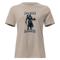 Image 1 of Women's Relaxed T-Shirt, Sacred Savage Ravens & Knight Tee