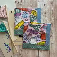 Image 1 of "School Supplies" Scrappy Quilted Coaster