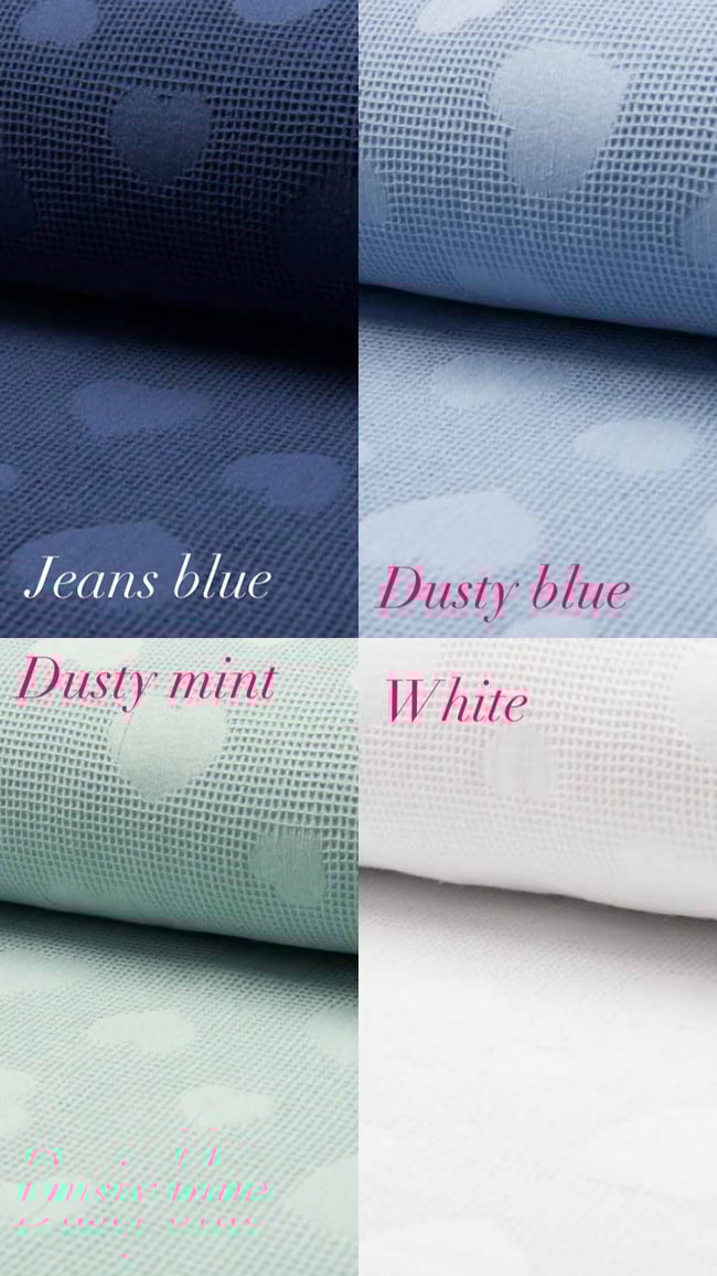 Waffle heart scrunchies