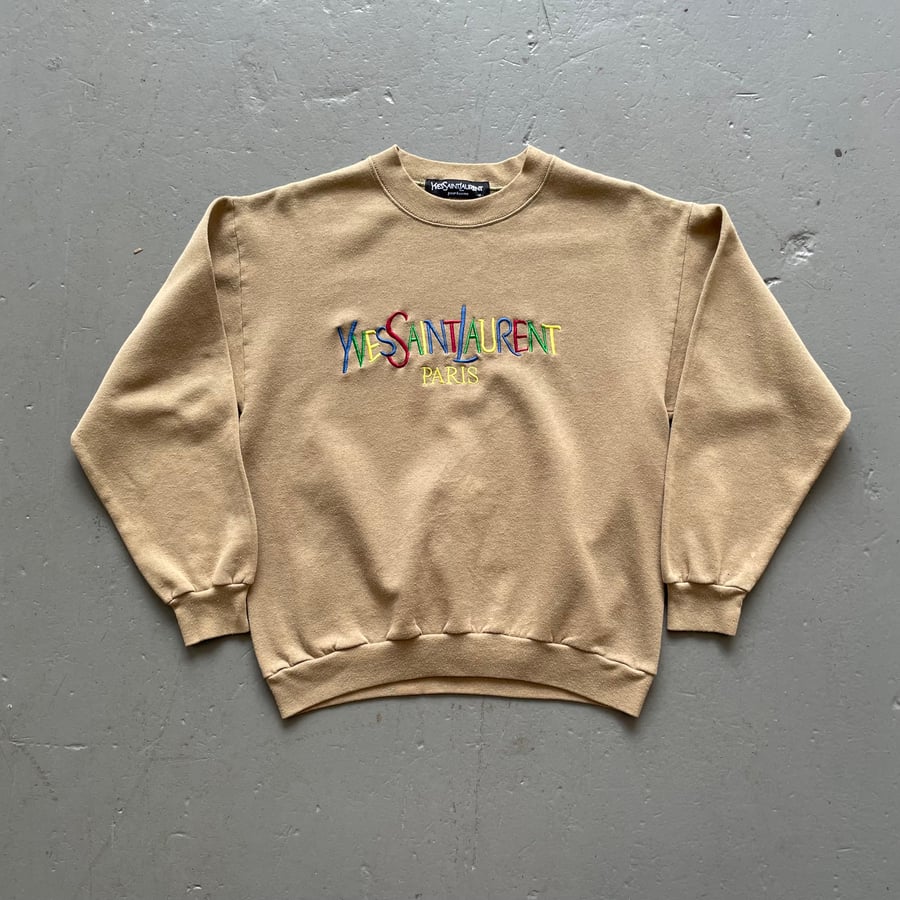 Image of Vintage YSL spellout sweatshirt size medium 