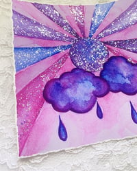 Image 3 of Sunshine & Rain Embellished Art Print