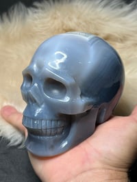 Image 5 of Agate Skull Carving #2242