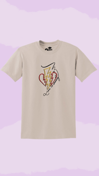 “Love is shocking” regular T-shirt