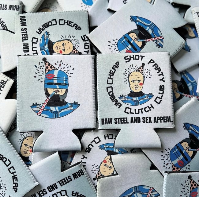 "BAD MOTHERFUCKER" KOOZIE (CHEAP SHOT PARTY KOOZIE CLUB RELEASE #24)