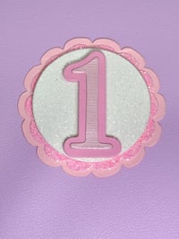 Image 1 of Numbers and Scalloped cirles Die #166