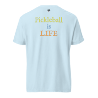 Image 3 of "Pickleball is Life...Be a Goldfish" Unisex Garment-dyed Heavyweight T