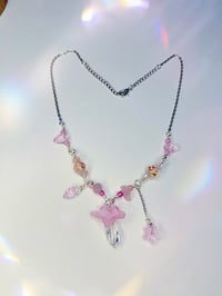 Image 3 of Sakura Cherry Blossom Chain Necklace