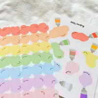 Image 2 of Paint blob stickers