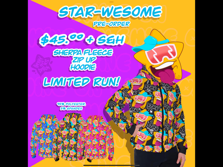 Image of Star-wesome! Sherpa Hoodie