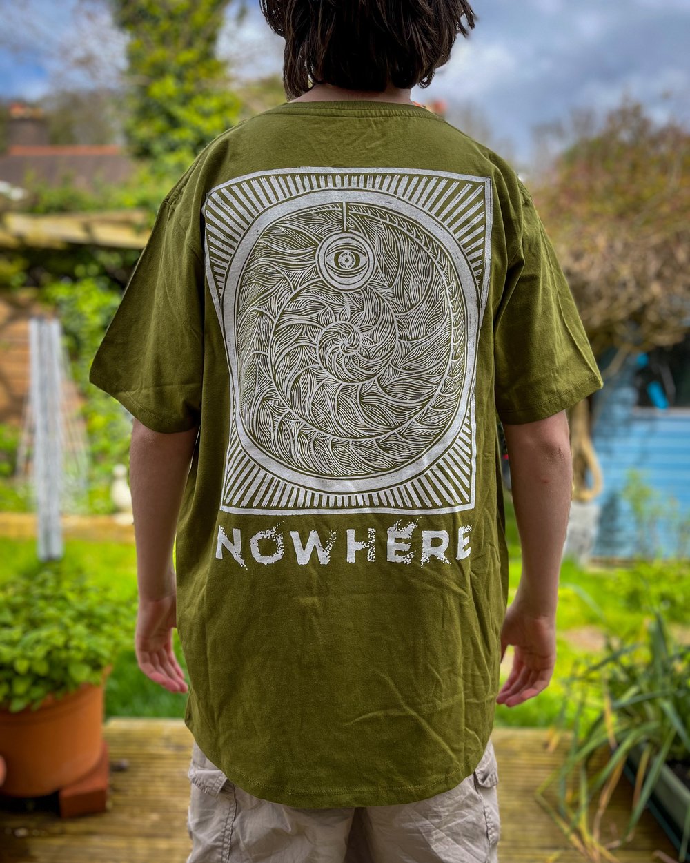 Nowhere T shirt Olive Green