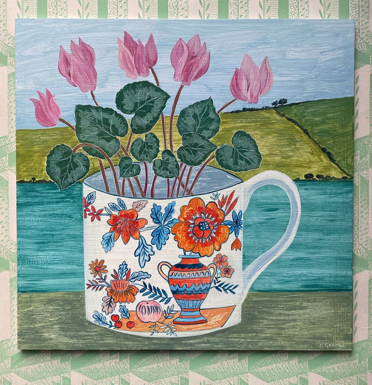 Image of Cyclamen by the Helford