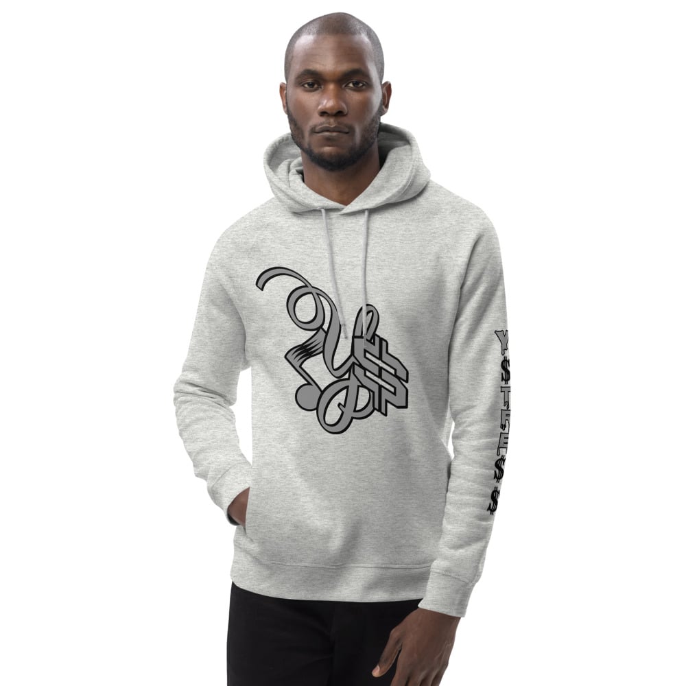 Image of YSDB Exclusive Grey and Black Unisex pullover hoodie 