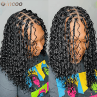 Image 1 of Boxed & Beautiful: 12” Knotless Braided Lace Wig for Black Royalty