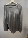 METALLIC SILVER SWEATER