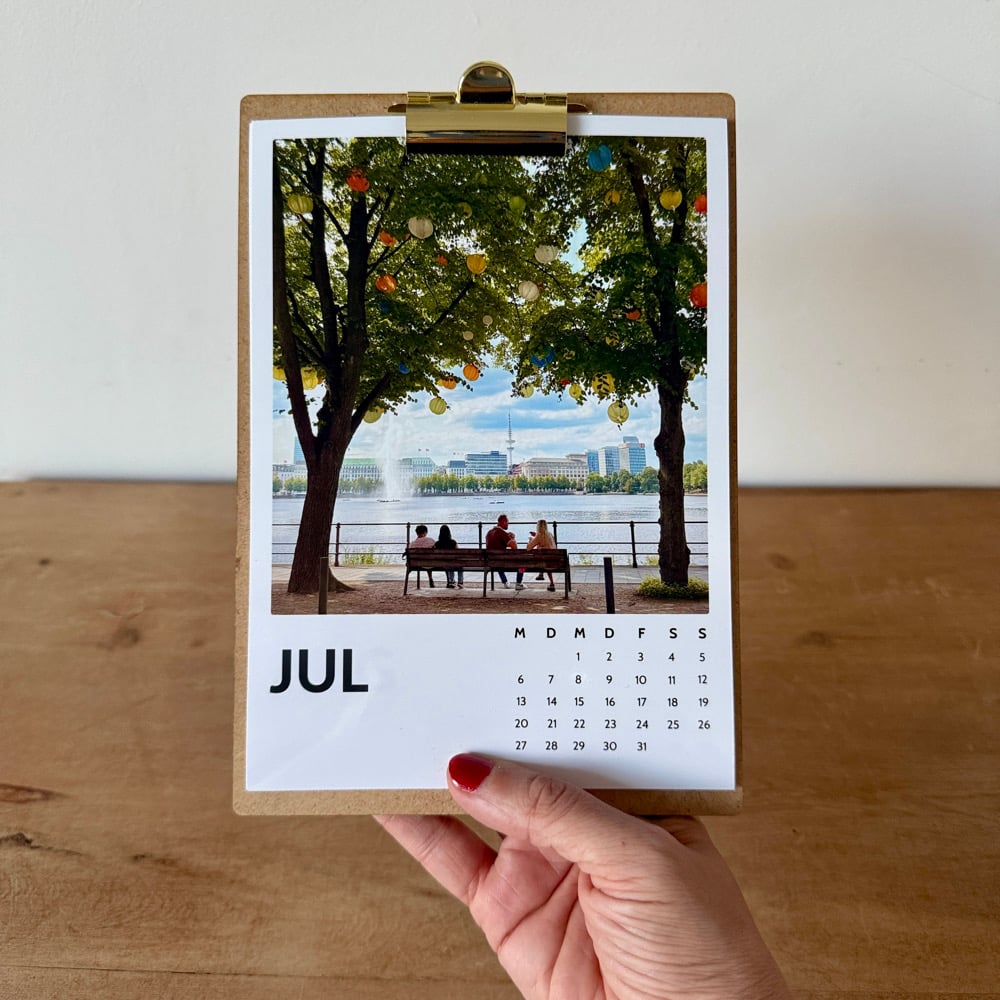 Der Elbville Hamburg Kalender 2026 MIT Klemmbrett (A5)