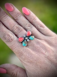 Image 1 of Kingman & Spiny Butterfly ring - Adjustable