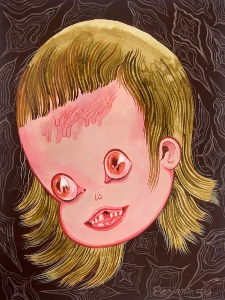 Image of “Vibrate” Original Acrylic Painting On Paper