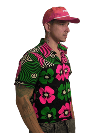 Image 1 of Floral Crop Top Shirt 