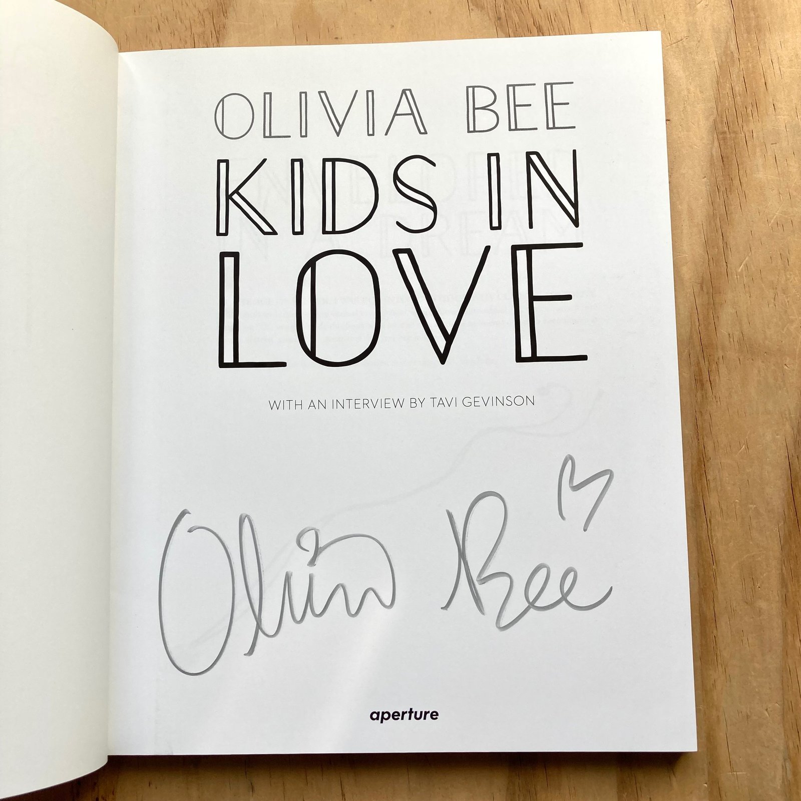 Olivia Bee - Kids in Love (Signed) | Photobook Junkies