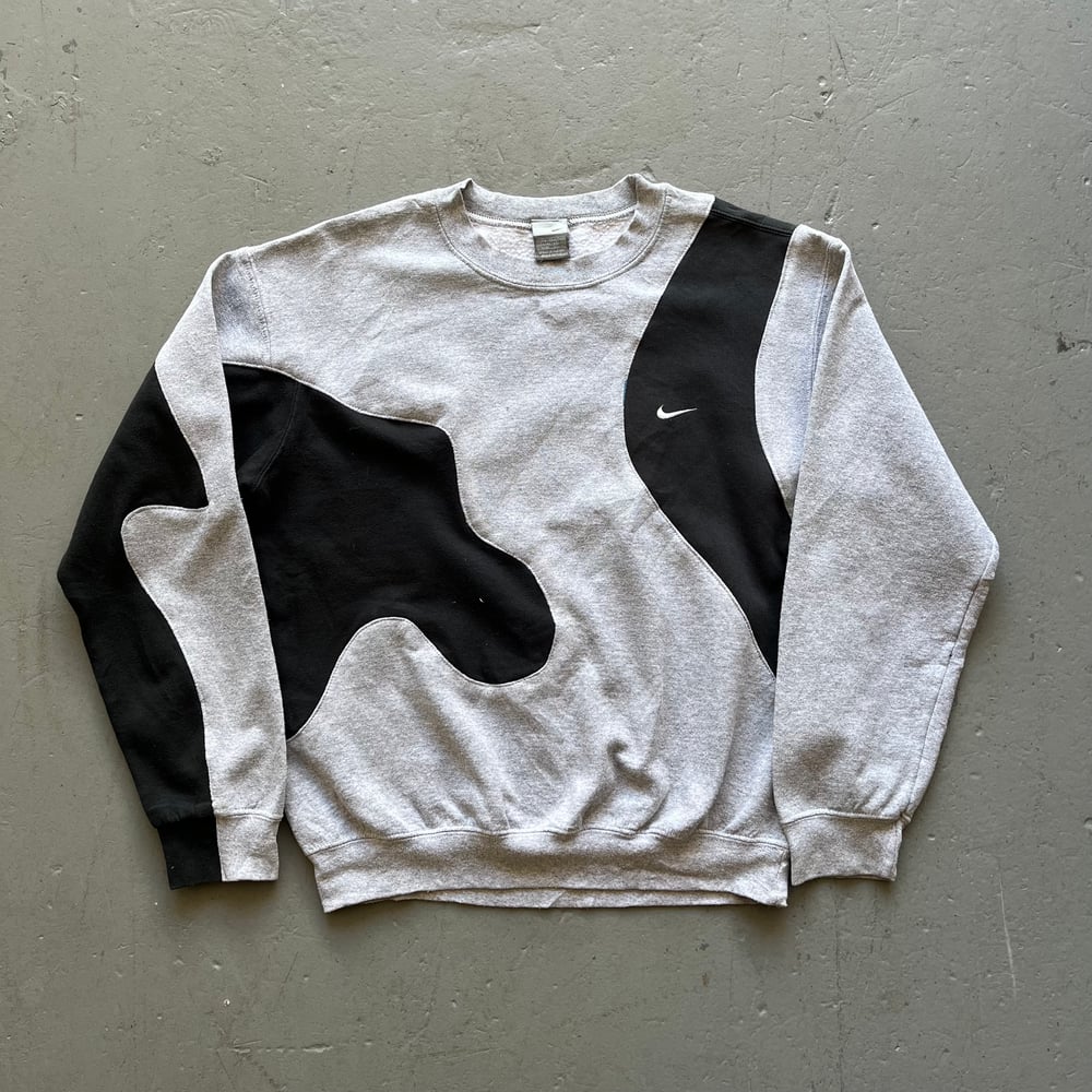 Image of Vintage Nike rework sweatshirt size medium grey 