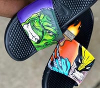Image 5 of Pick-A-Theme Nike Slides 