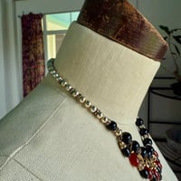 Image 7 of Christian Dior Glass Beaded & Rhinestone Bib Necklace