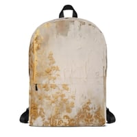 Image 1 of White and Gold Tattered Texture Goth Lolita Kawaii Baroque Inspired Backpack