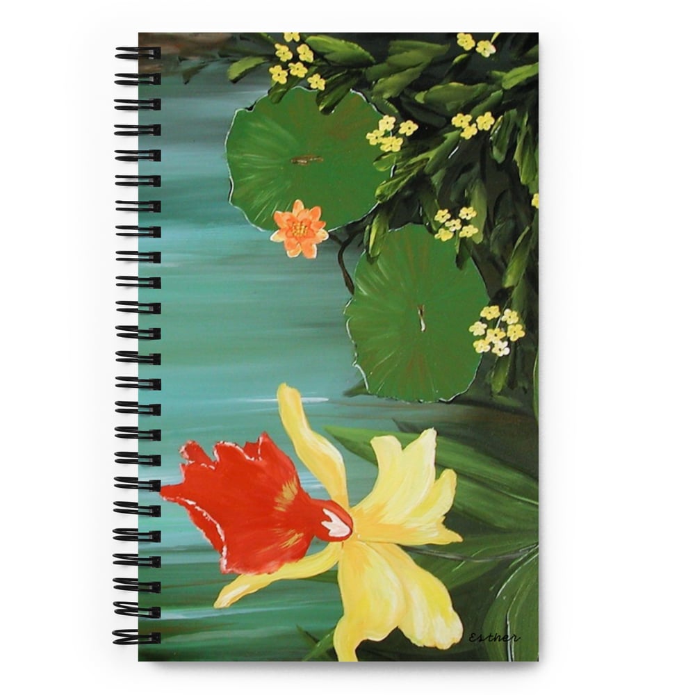 Image of Spiral notebook - Fire Iris by Esther for Studio Encanto