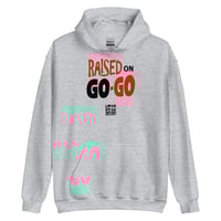 Image 1 of LOVEDCGOGO "RAISED BY GOGO - OG" Unisex Hoodie (see color options)