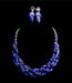 Image of Royal Blue Circle Necklace Set 