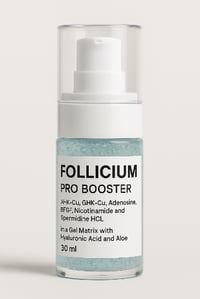 Follicium Pro Booster Gel. Hair loss treatment for use with micro needle devices (included!)