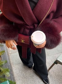 Image 1 of Milan Coat Burgandy