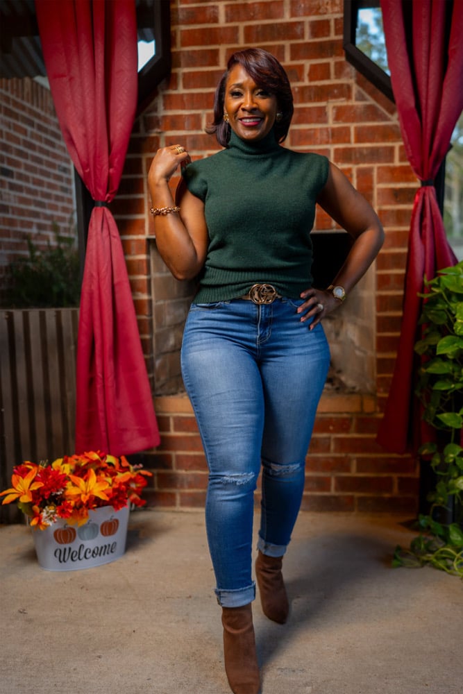 Image of High Neck Sleeveless Top