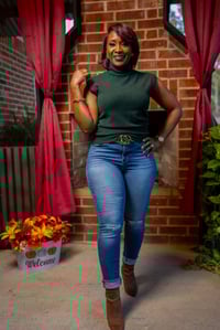 Image 3 of High Neck Sleeveless Top