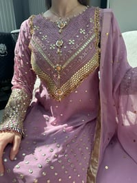 Image 5 of Mauve chikankari