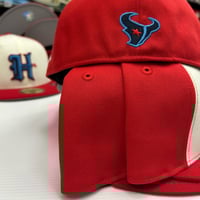 Image 3 of New Era 59Fifty Chrome Front Door Red