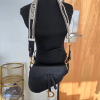 Black Saddle Style Bag