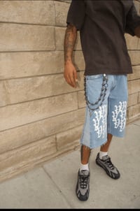 Image 3 of Gauntlet Grunge V-Flare Shorts