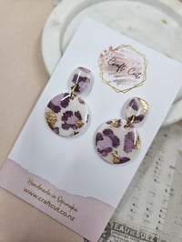 Image 2 of Snow Leopard Earrings