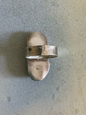 Image of Vintage Brutalist Modern Silver Ring